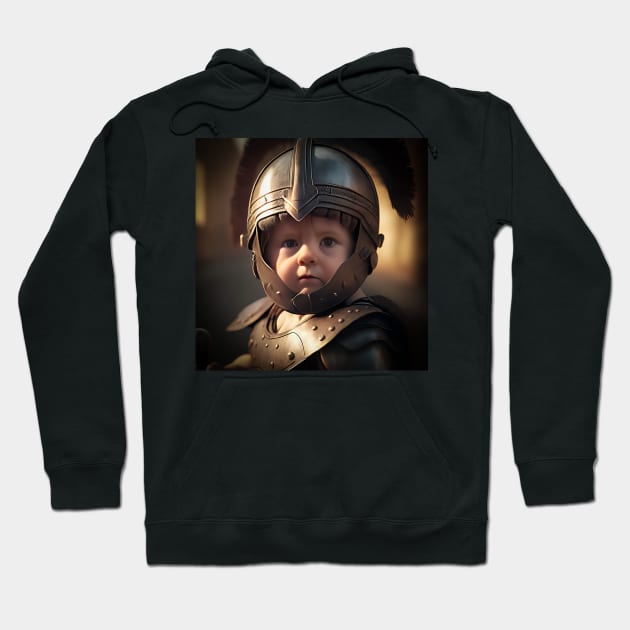 A Cute Gladiator Baby Hoodie by daniel4510